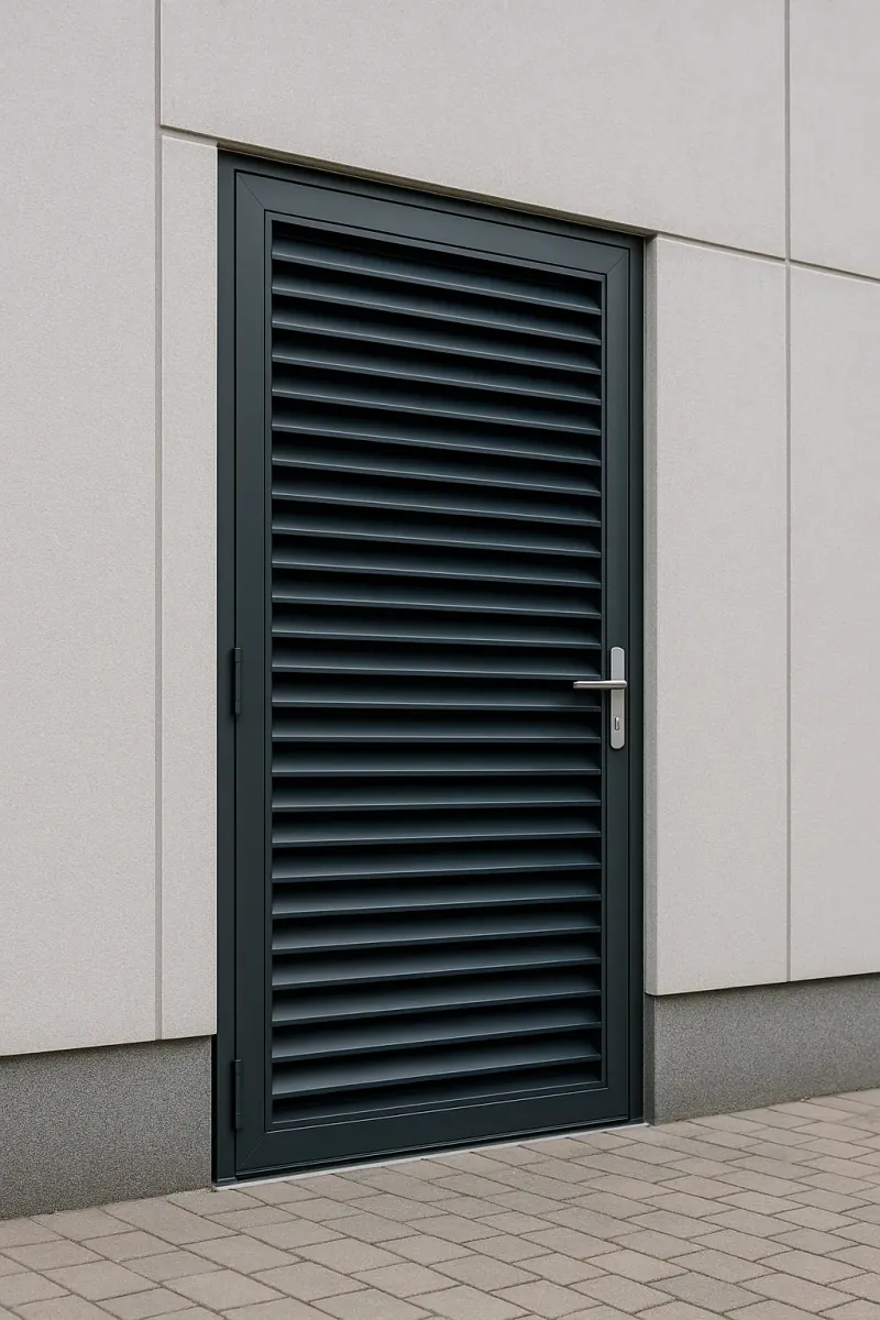 steel louvred doors - professional steel doors available in Blackburn from UK manufacturers